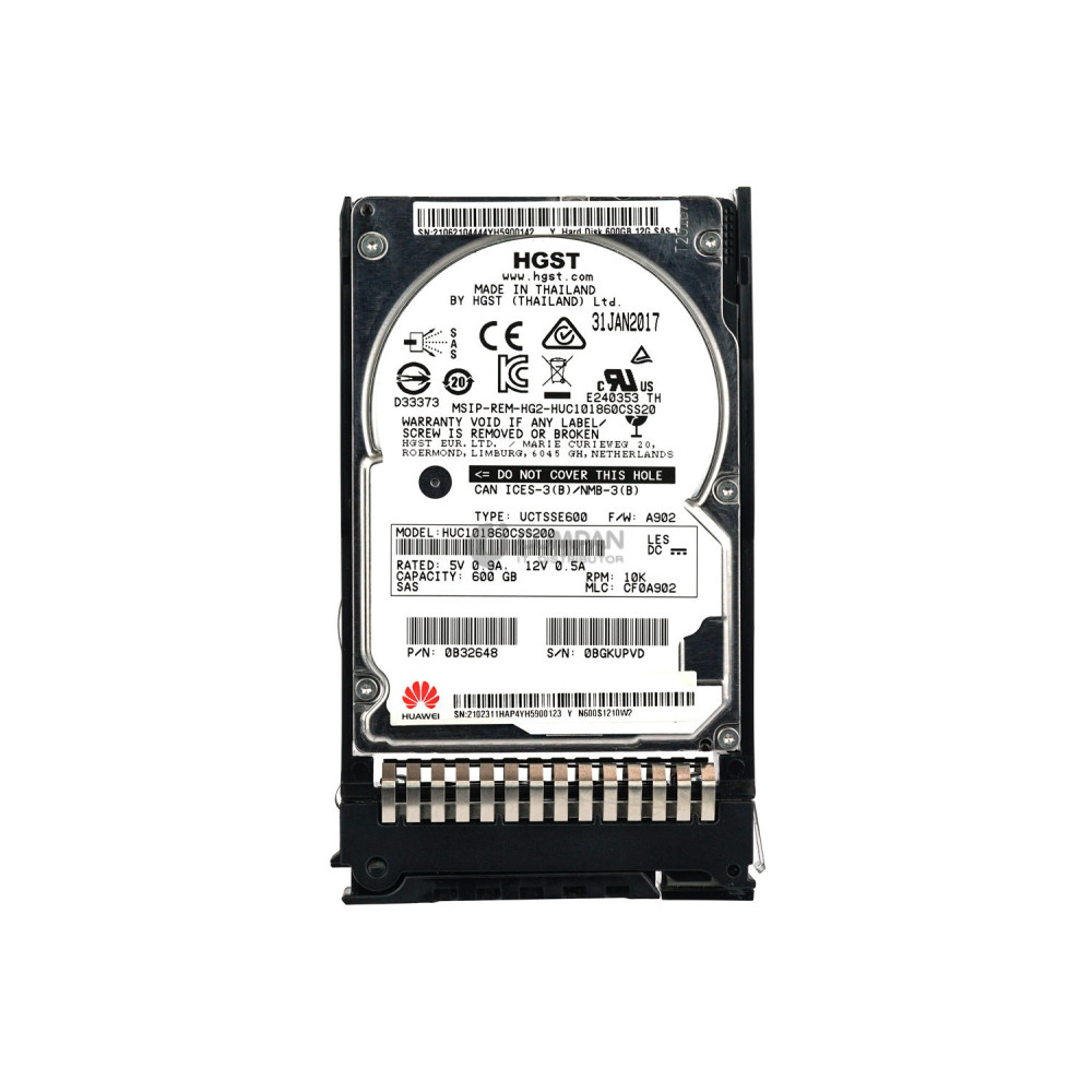 02311HAP HUAWEI HARD DRIVE 600GB 10K 12G 2.5 SAS